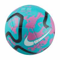 Nike Футболна Топка Premier League Pitch Football EPL 2023-24 Aqua/Pink Футболни топки