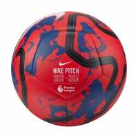 Nike Футболна Топка Premier League Pitch Football EPL 2023-24 Red/Blue Футболни топки