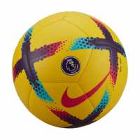 Nike Футболна Топка Premier League Pitch Football Yellow/Purple Футболни топки