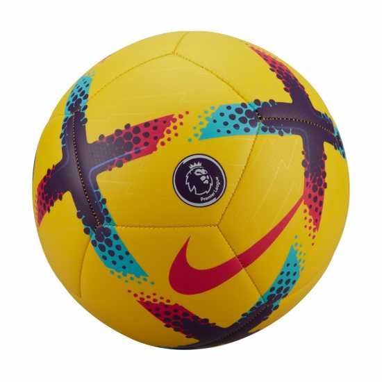 Nike Футболна Топка Premier League Pitch Football EPL 2022-23 Yellow/Purple Футболни топки