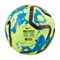 Nike Футболна Топка Premier League Pitch Football EPL 2023-24 Volt/Blue Футболни топки