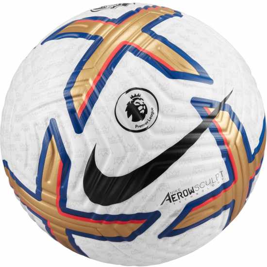 Nike Premier League Flight Football White/Gold Футболни топки