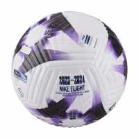 Nike Premier League Flight Football EPL 2023-24 White/Purple Футболни топки