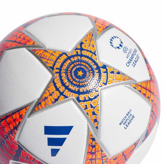 Adidas Champions League League Football 2023-2024 WUCL 2023-24 White/Pink Футболни топки