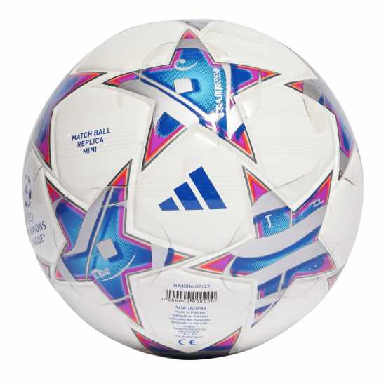 Adidas Champions League Mini Football 2023 2024 UCL 2023-24 White/Silver Футболни топки