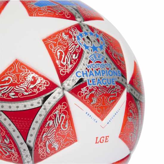 Adidas Womens Uefa Champions League Football 2025 2026 White/Red Adidas Womens Uefa Champions League Football 2025 2026 White/Red