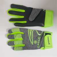 Sportech Gaa Gloves Senior Grey/Green 