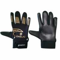 Sportech Gaa Gloves Senior Black/Gold GAA All