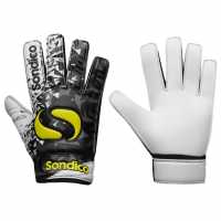 Sondico Вратарски Ръкавици Match Junior Goalkeeper Gloves Black/Orange Вратарски ръкавици и облекло