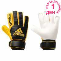 Adidas Мъжки Ръкавици Classic Training Goalkeeper Gloves Mens Black/Yellow Вратарски ръкавици и облекло