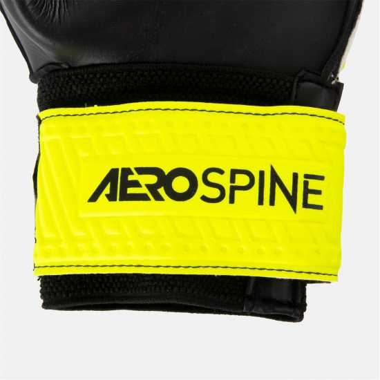 Sondico Детски Вратарски Ръкавици Aerospine Goalkeeper Gloves Juniors Черно/Жълто Вратарски ръкавици и облекло