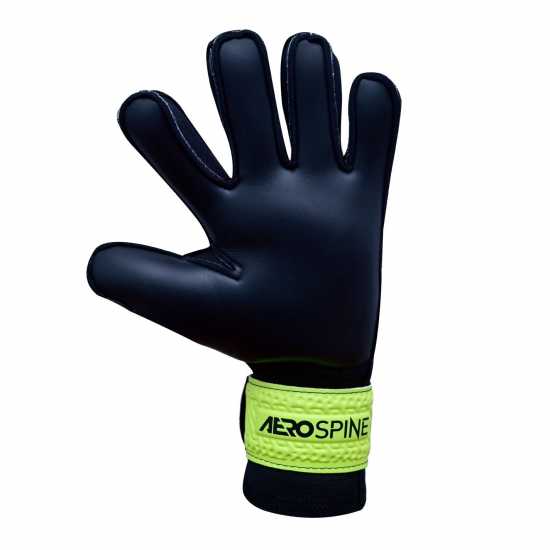 Sondico Вратарски Ръкавици Aerospine Junior Goalkeeper Gloves Black/Yellow Вратарски ръкавици и облекло