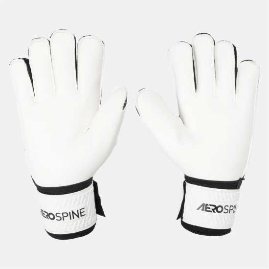 Sondico Вратарски Ръкавици Aerospine Goalkeeper Gloves Бяло/Черно Вратарски ръкавици и облекло