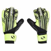 Sondico Вратарски Ръкавици Aerospine Goalkeeper Gloves Черно/Жълто Вратарски ръкавици и облекло