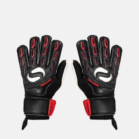 Sondico Вратарски Ръкавици Aerospine Goalkeeper Gloves Черно/Червено 