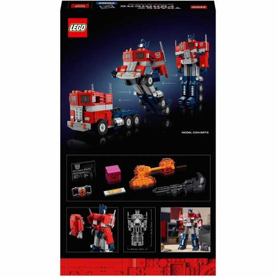 Lego Icons Optimus Prime Transformers Robot Model Set 10302  Мъжки стоки с герои