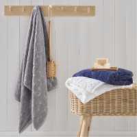 Fusion Ingo 100% Cotton Towels And Bath Sheets Navy Blue Хавлиени кърпи