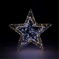3D Iron Star With Twinkling Leds