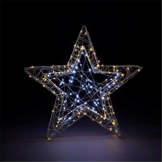 3D Iron Star With Twinkling Leds  Коледна украса