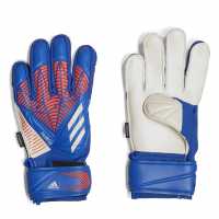 Adidas Вратарски Ръкавици Predator Match Junior Goalkeeper Gloves Fingersave Blue/White Вратарски ръкавици и облекло