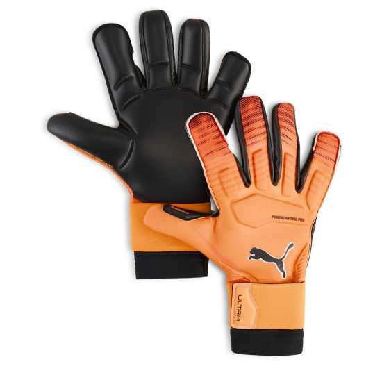 Puma Вратарски Ръкавици Ultra Ultimate Hybrid Adults Goalkeeper Gloves Оранжево/Черно 