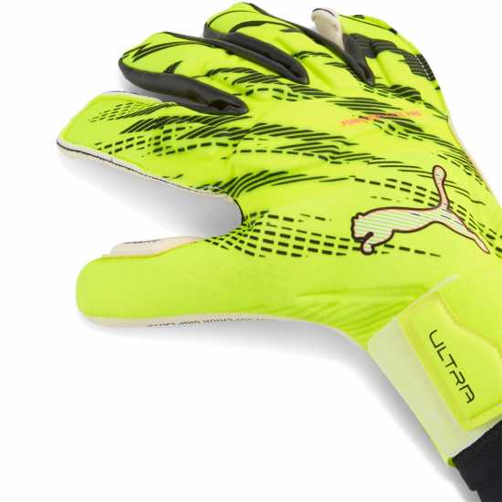 Puma Вратарски Ръкавици Ultra Ultimate Hybrid Adults Goalkeeper Gloves Lime/Black 