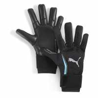 Puma Вратарски Ръкавици Ultra Ultimate Hybrid Adults Goalkeeper Gloves Черно/Синьо Вратарски ръкавици и облекло