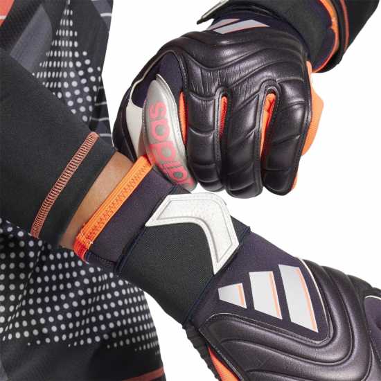 Adidas Вратарски Ръкавици Copa Pro Promo Goalkeeper Gloves Adults Черно/Платина/Тюрбо Вратарски ръкавици и облекло