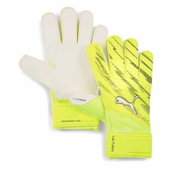 Puma Вратарски Ръкавици Ultra Play Rc Juniors Goalkeeper Gloves Lime/Black 