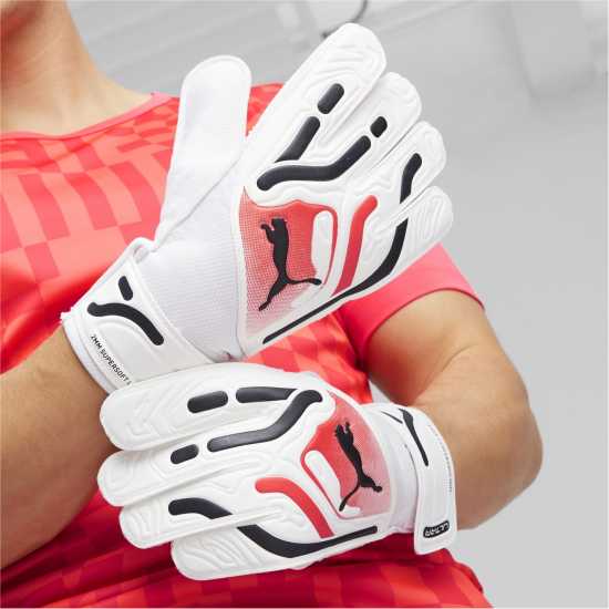 Puma Ultra Play Goalkeeper Glove White/Blue Вратарски ръкавици и облекло