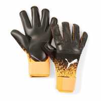 Puma Вратарски Ръкавици Grip 1 Negative Cut Goalkeeper Gloves Black/Yellow Вратарски ръкавици и облекло