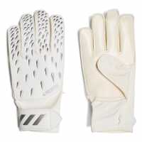Adidas Детски Вратарски Ръкавици Predator Trn Goalkeeper Gloves Junior White/GreyOne Вратарски ръкавици и облекло