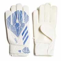 Adidas Детски Вратарски Ръкавици Predator Trn Goalkeeper Gloves Junior Blue/Wht/Pink Вратарски ръкавици и облекло