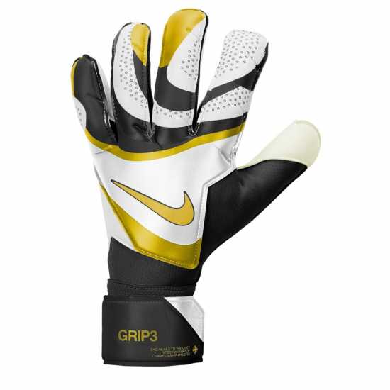 Nike Вратарски Ръкавици Mercurial Grip Goalkeeper Gloves Черно/Злато Вратарски ръкавици и облекло