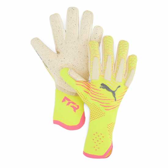 Puma Вратарски Ръкавици Future Ultimate Goalkeeper Gloves Adults Жълто/Бяло Вратарски ръкавици и облекло