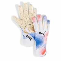 Вратарски ръкавици и облекло Puma Вратарски Ръкавици Future Ultimate Goalkeeper Gloves Adults White/Red Puma Вратарски Ръкавици Future Ultimate Goalkeeper Gloves Adults White/Red Вратарски ръкавици и облекло