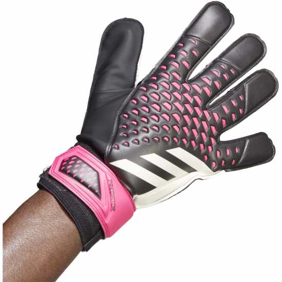 Adidas Мъжки Ръкавици Predator Training Goalkeeper Gloves Mens Black/Pink Вратарски ръкавици и облекло