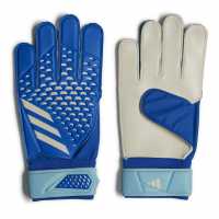 Adidas Мъжки Ръкавици Predator Training Goalkeeper Gloves Mens Blue/White Вратарски ръкавици и облекло