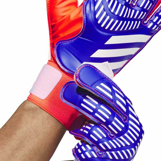 Adidas Вратарски Ръкавици Predator Training Goalkeeper Gloves Adults Синьо/Червено Вратарски ръкавици и облекло