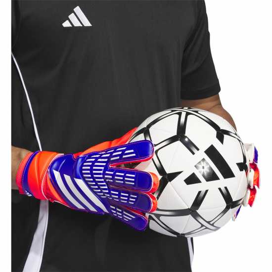 Adidas Вратарски Ръкавици Predator Training Goalkeeper Gloves Adults Синьо/Червено Вратарски ръкавици и облекло