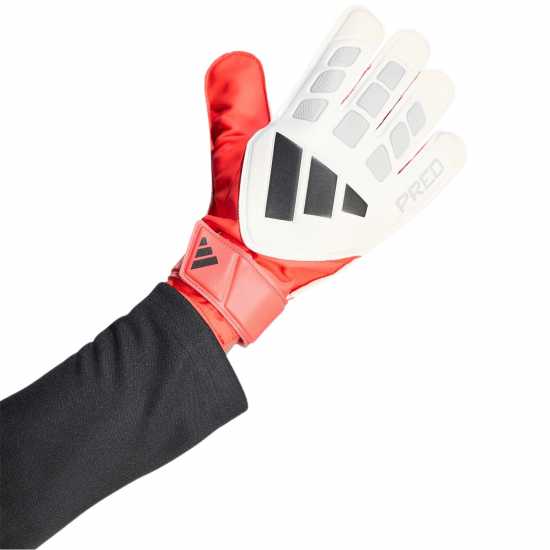 Adidas Вратарски Ръкавици Predator Training Goalkeeper Gloves Adults White/Red Adidas Вратарски Ръкавици Predator Training Goalkeeper Gloves Adults White/Red
