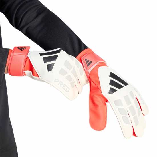 Adidas Вратарски Ръкавици Predator Training Goalkeeper Gloves Adults White/Red Adidas Вратарски Ръкавици Predator Training Goalkeeper Gloves Adults White/Red