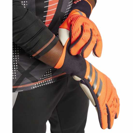 Adidas Вратарски Ръкавици Predator Pro Goalkeeper Gloves Adults Розово/Черно Вратарски ръкавици и облекло
