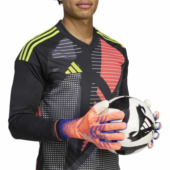 Adidas Вратарски Ръкавици Predator Pro Goalkeeper Gloves Adults Оранжево/Бяло 
