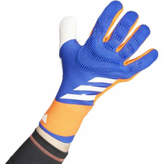 Adidas Вратарски Ръкавици Predator Pro Goalkeeper Gloves Adults Синьо/Червено Вратарски ръкавици и облекло