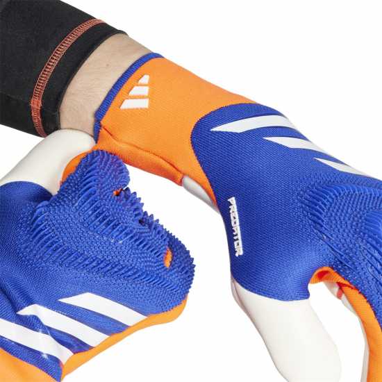 Adidas Вратарски Ръкавици Predator Pro Goalkeeper Gloves Adults Синьо/Червено Вратарски ръкавици и облекло