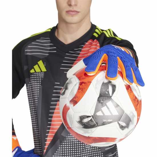 Adidas Вратарски Ръкавици Predator Pro Goalkeeper Gloves Adults Синьо/Червено Вратарски ръкавици и облекло