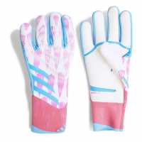 Adidas Вратарски Ръкавици Predator Pro Goalkeeper Gloves Adults Бяло/Синьо 