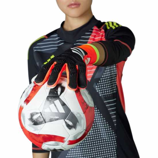 Adidas Вратарски Ръкавици Predator Pro Goalkeeper Gloves Adults Black/Red Вратарски ръкавици и облекло