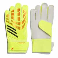 Adidas Детски Вратарски Ръкавици Predator Training Goalkeeper Gloves Juniors Yellow/Black Вратарски ръкавици и облекло